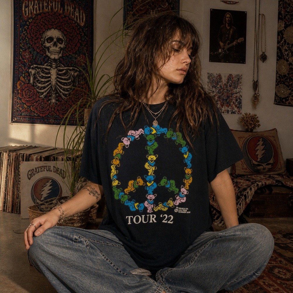 Grateful Dead & Company Tour 2022 T-Shirt Sz XL Vintage Style Band Tee Graphic - Picture 1 of 4